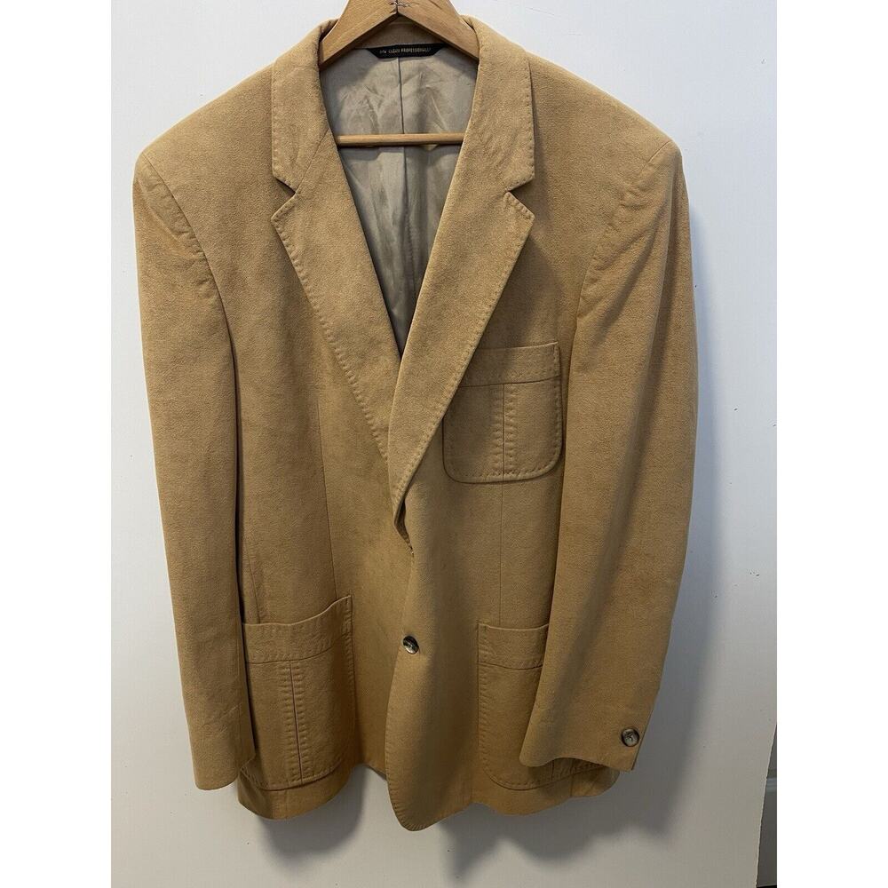 Vintage Winston Men's Tan and Brown Jacket